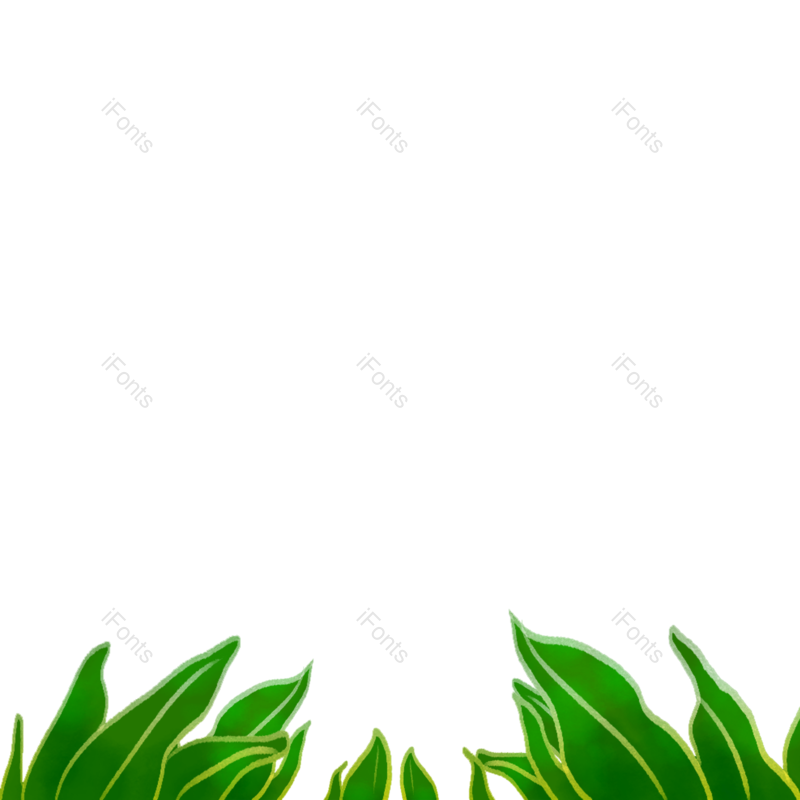 树叶图片,春天元素元素,春天PNG,插画素材免抠素材
